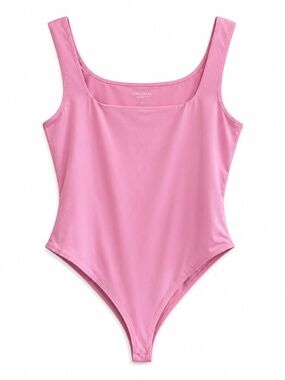 SWS Pink Double-Lined Square Neck Bodysuit – Size XL GUC